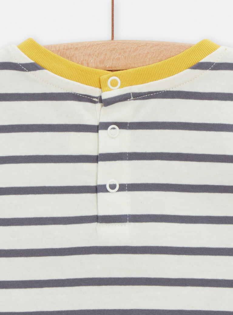 T-shirt rayé à motif tigre pour bébé garçon