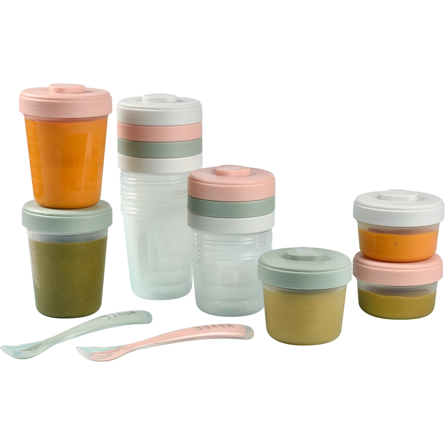 BEABA® erstes Mahlzeiten Set + Löffel 1. Altersstufe
