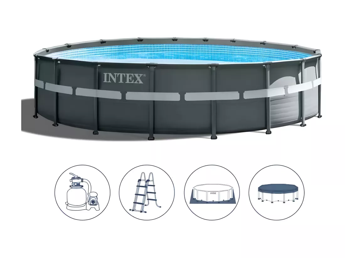 Piscine hors-sol ronde 549x132 intex RAJA