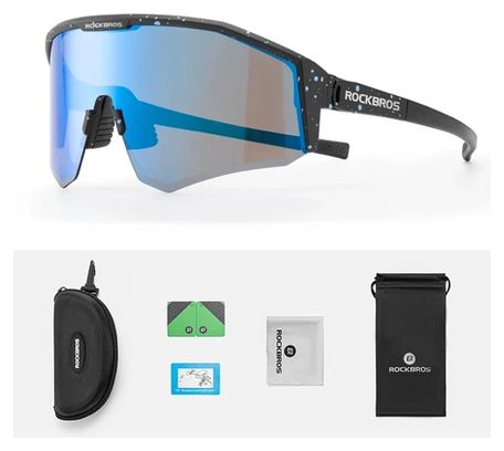 Lunettes de cyclisme polarisées Rockbros SP297 - noir