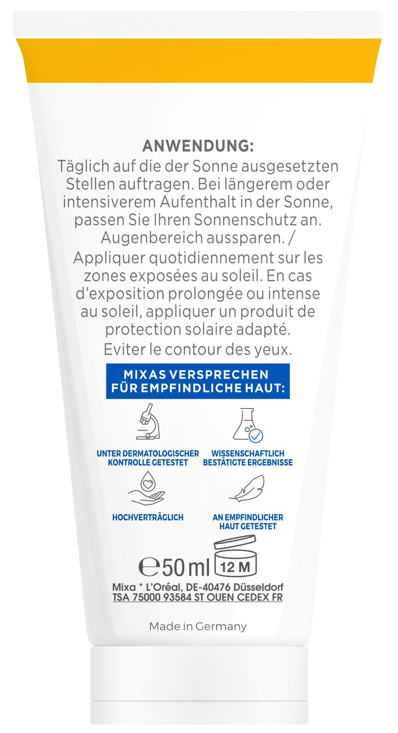 MIXA Niacinamide Bright Creme<br>50 ml, Creme, LSF 50 Pigmentflecken trockene Haut