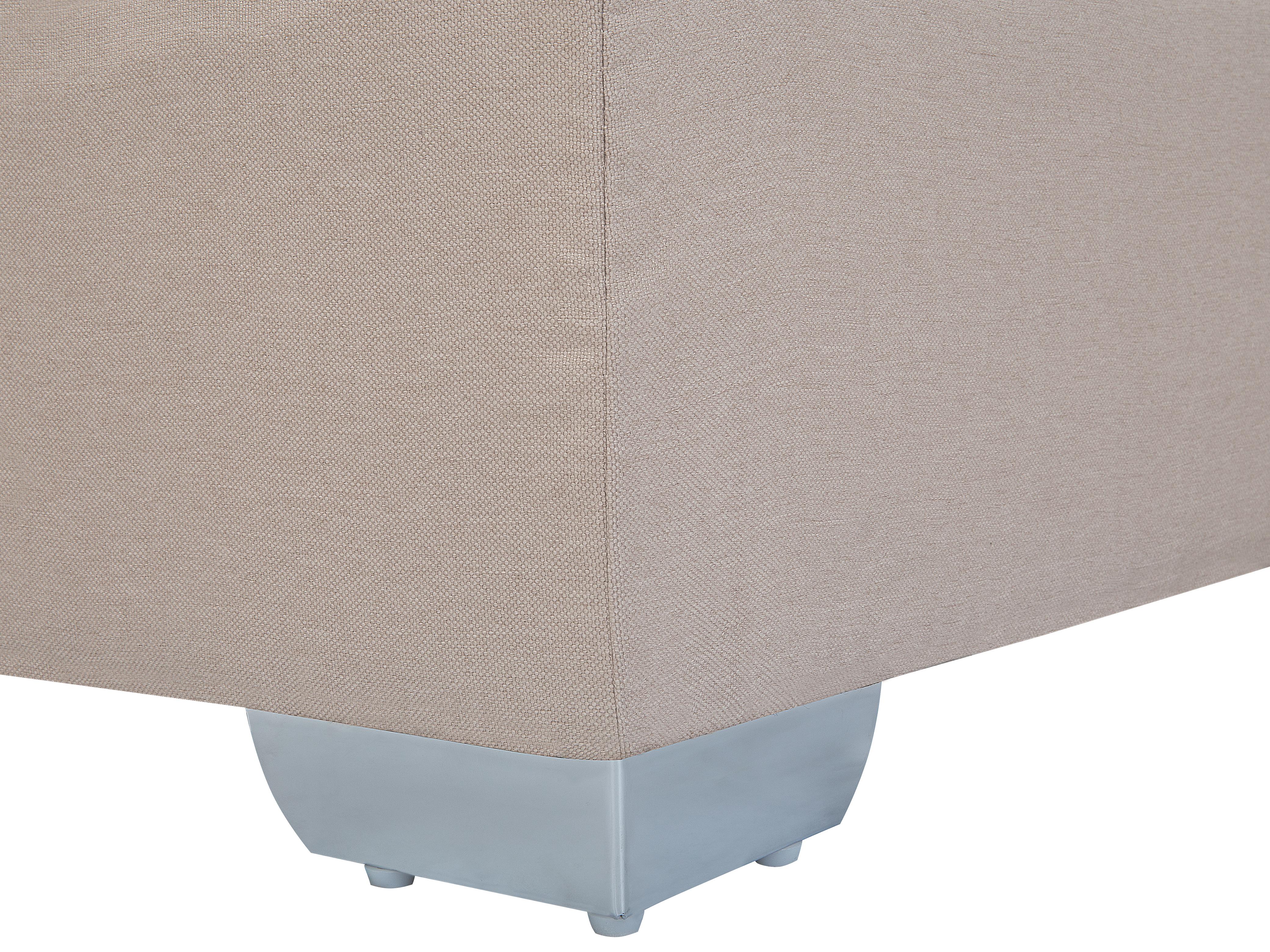 Boxspring Stof ADMIRAL 90 x 200 cm Zandbeige