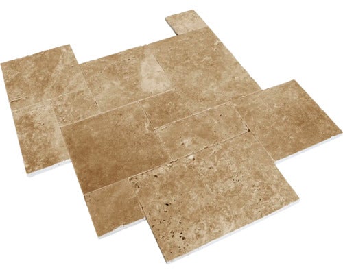 Natuursteen wand- en vloertegel Livorno Romeins patroon 1,2 cm