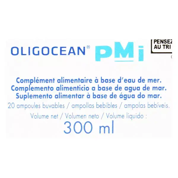 Plasma Marinho Isotônico Oligocéan PMI 20 ampolas de 15ml