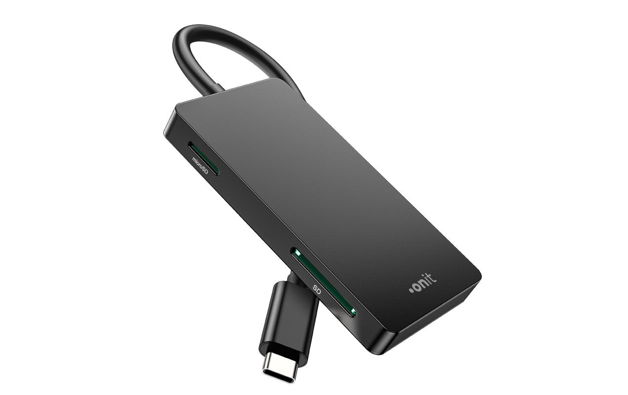 Card Reader Extern USB-C 3-in-1Speicherkartenleser mit drei Slots