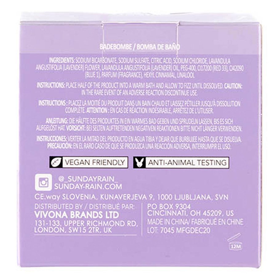 Sunday Rain Sleep Easy Bath Bomb 200g