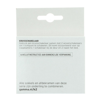 GAMMA K2 Kruisschakelaar Wit