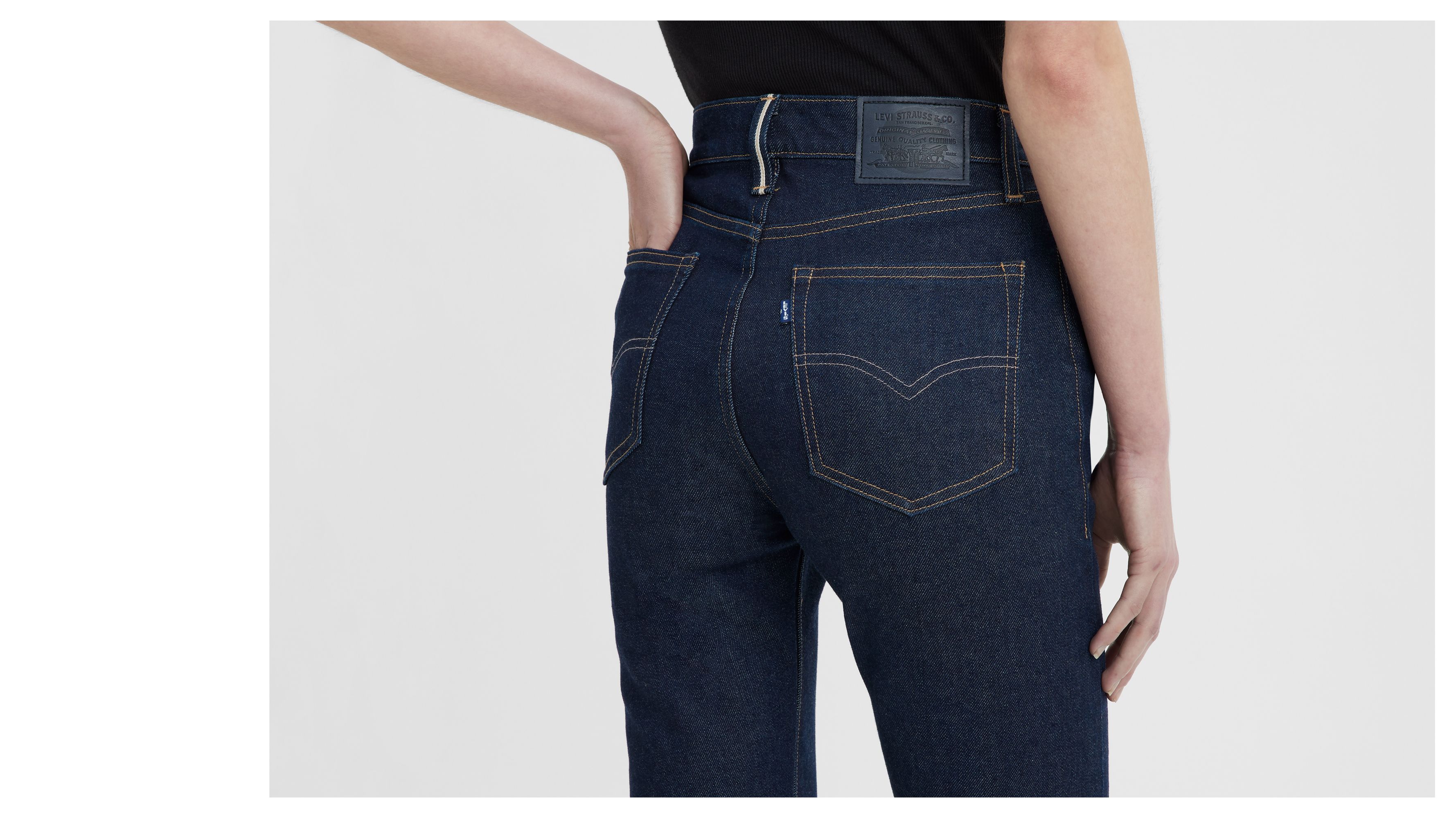 Jean Levi's® taille haute - Moj Hr Slim Dark Rinse - Bleu