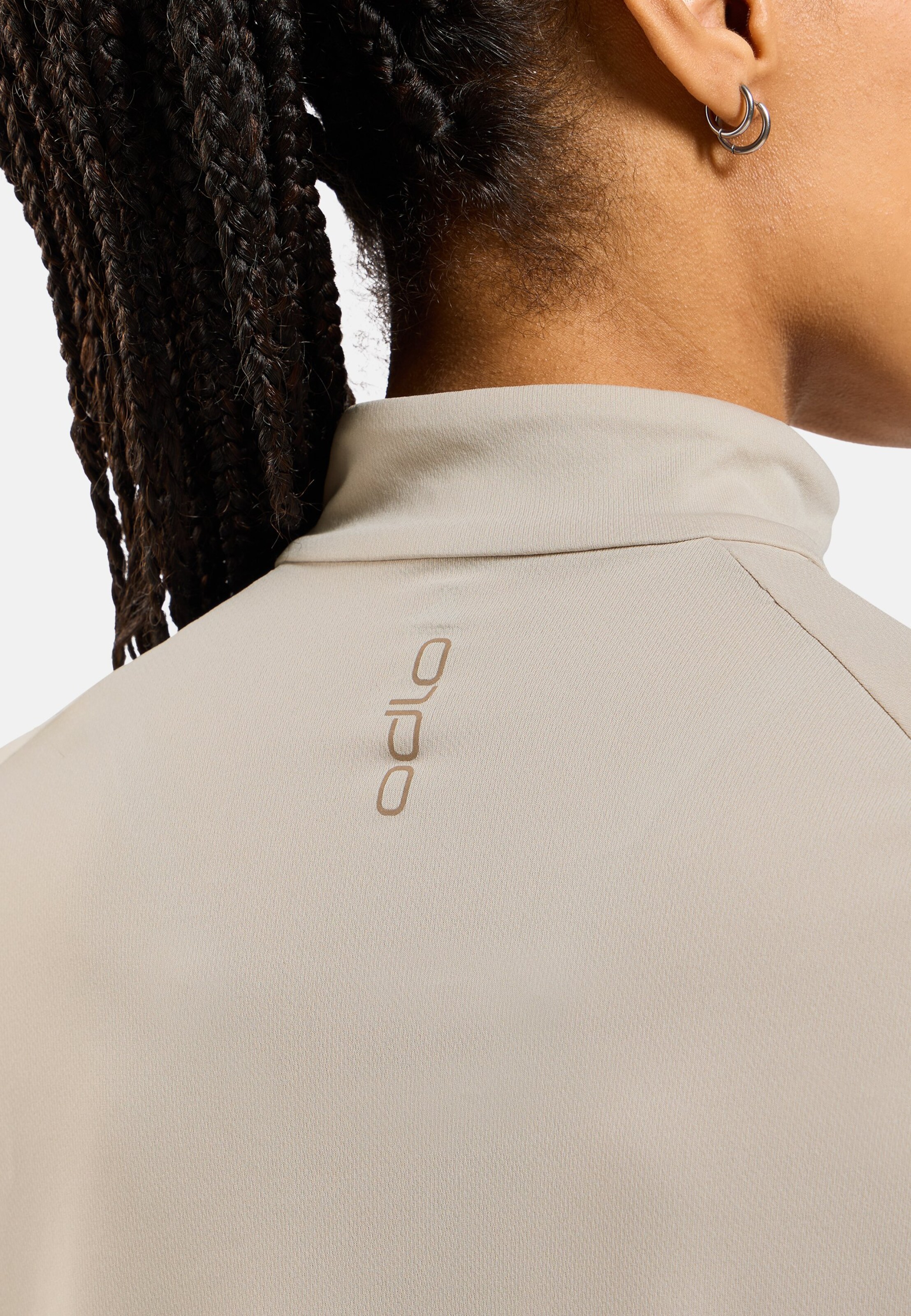 Essentials Ceramiwarm Mid Layer mit Halbreissverschluss in silver cloud