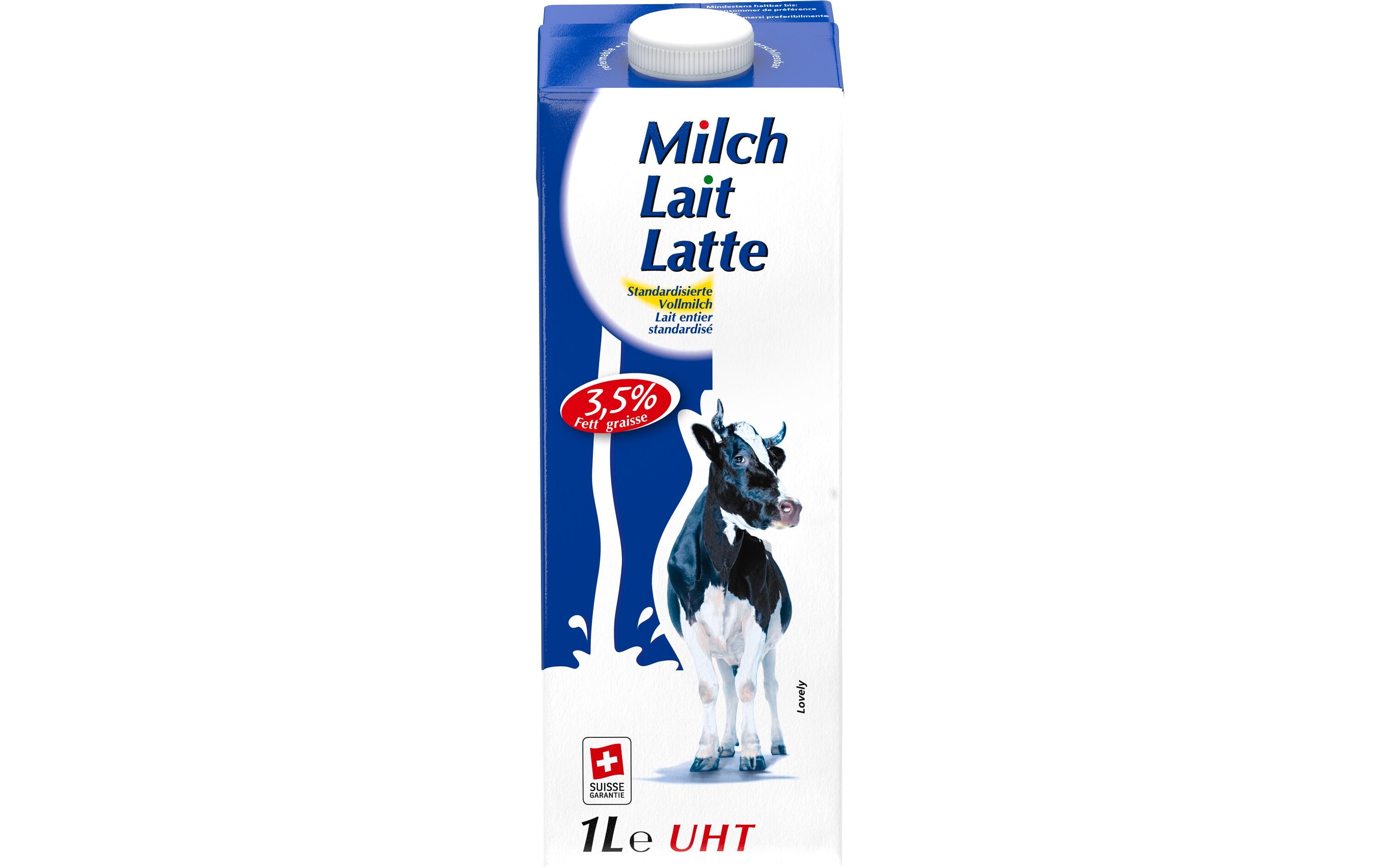 UHT Lovely Vollmilch 3.5% UHT 6 x 1 lMilch aus der Schweiz