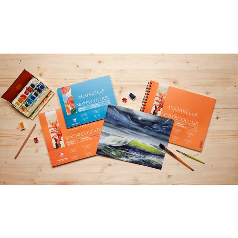 Etival album spiralé 12F 24x30cm 300g grain fin
