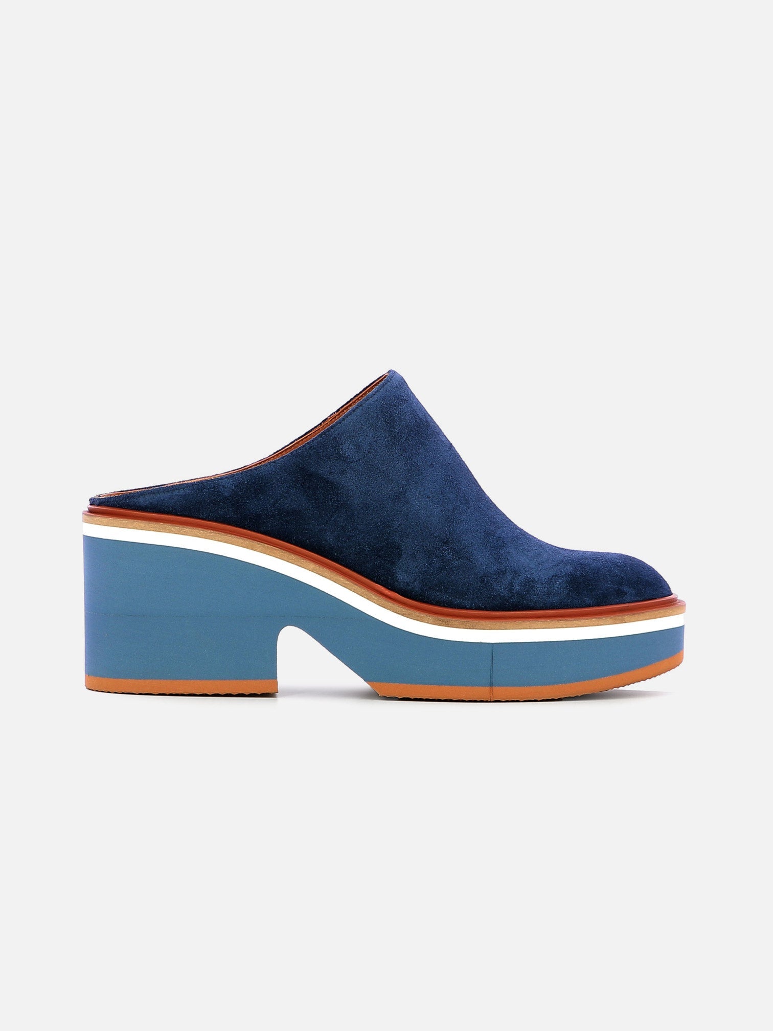 MULES - AMIGO mules, velours blue