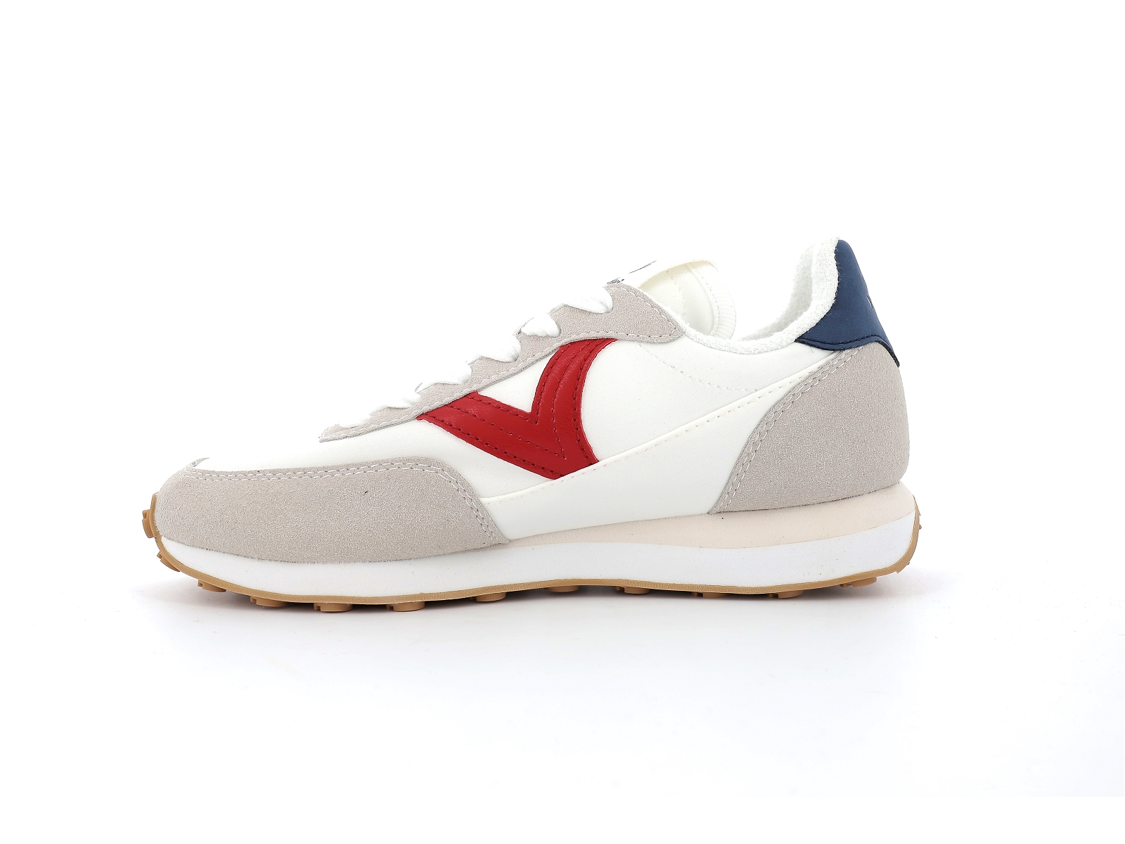 Victoria-1138100 Matières combinées Blanc Rouge
