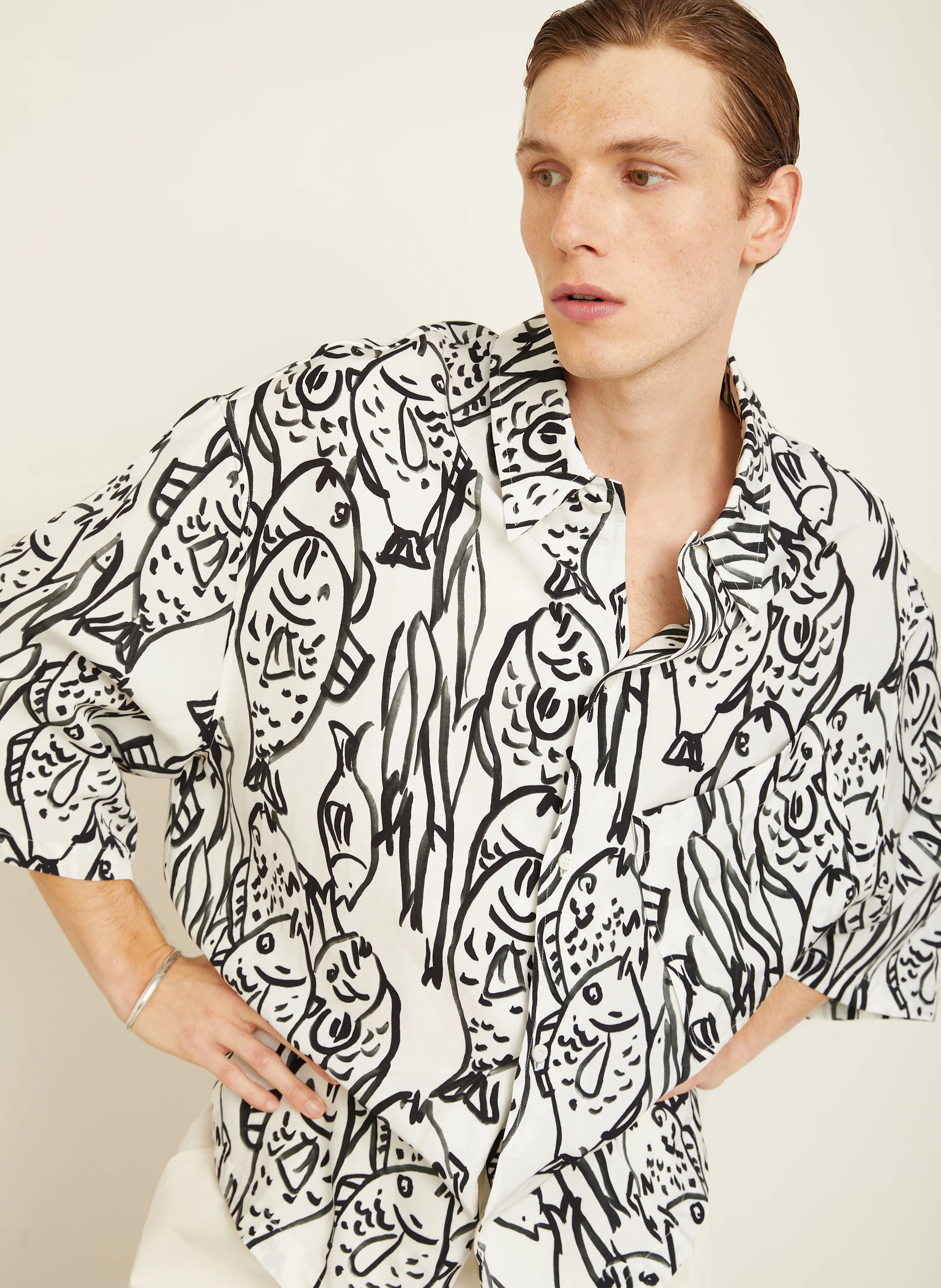 JACQUEMUS Kurzarm-Hemd LA CHEMISE ALOE Comfort Fit