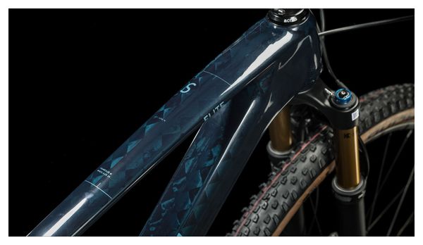 VTT Semi-Rigide Cube Elite C:68X SLT Sram XX1 Eagle AXS 12V 29'' Bleu Liquid