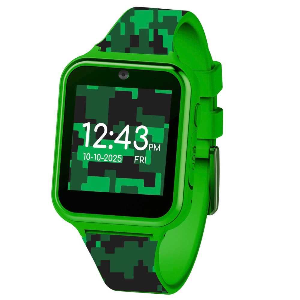 iTime Kinder-Smartwatch im grünen Camouflage-Design