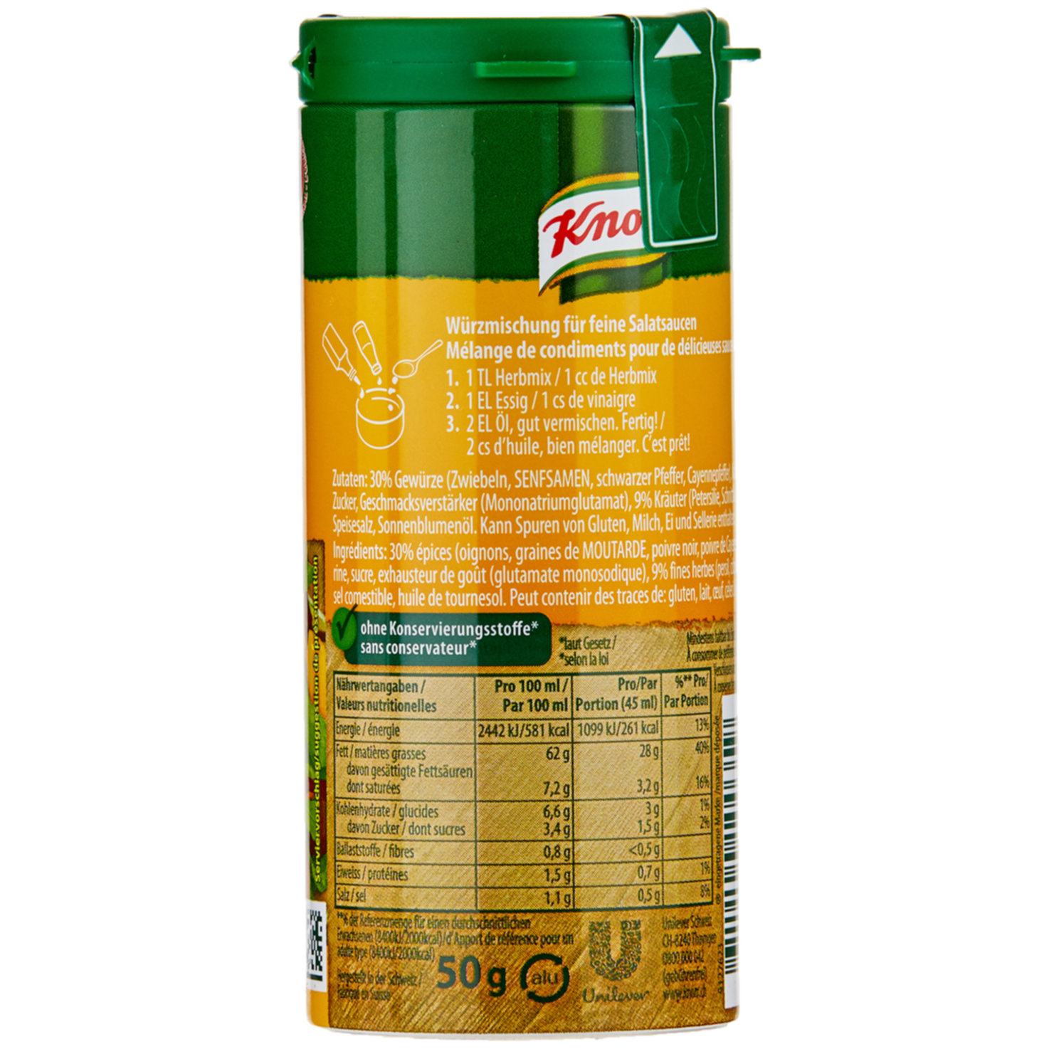 Knorr Herbmix Kräuterlinge Gewürzmischung Kräuter