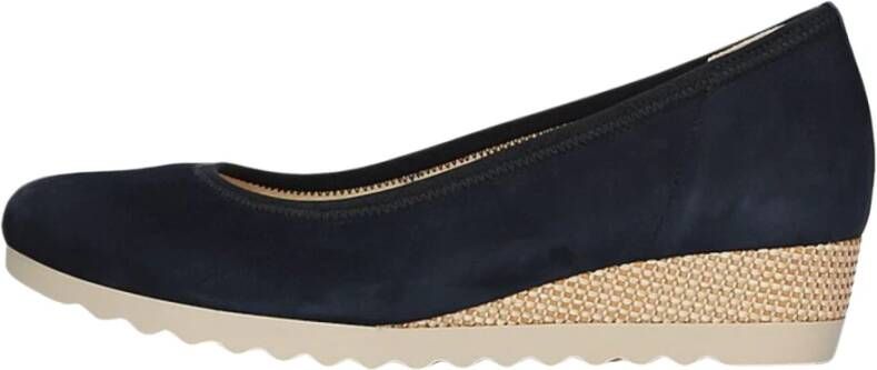 GABOR Instappers Dames 641 Maat: 40 5 Materiaal: Suède Kleur: Blauw