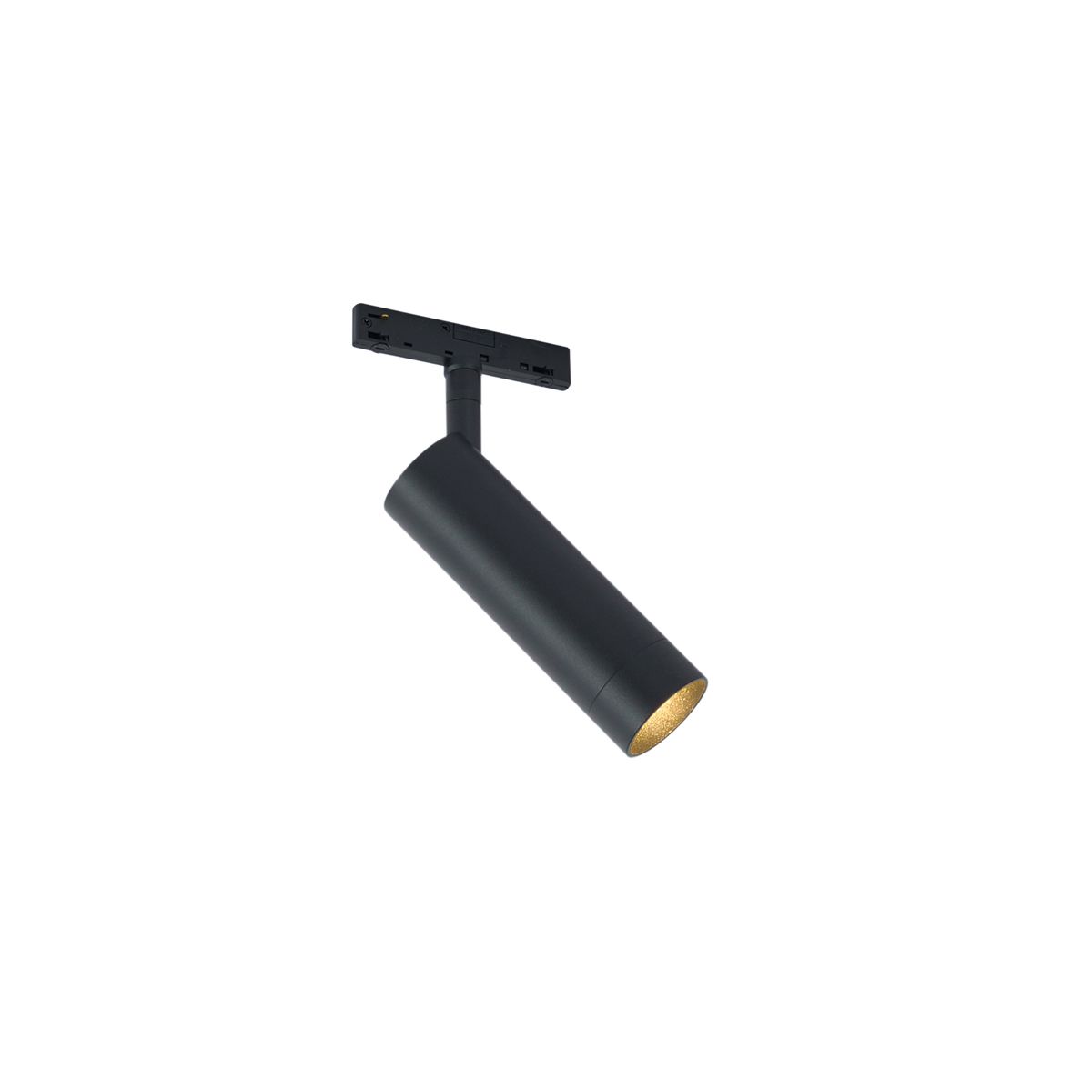 Moderne spot zwart voor railsysteem 1-fase GU10 35mm - Slimline Uzzy
