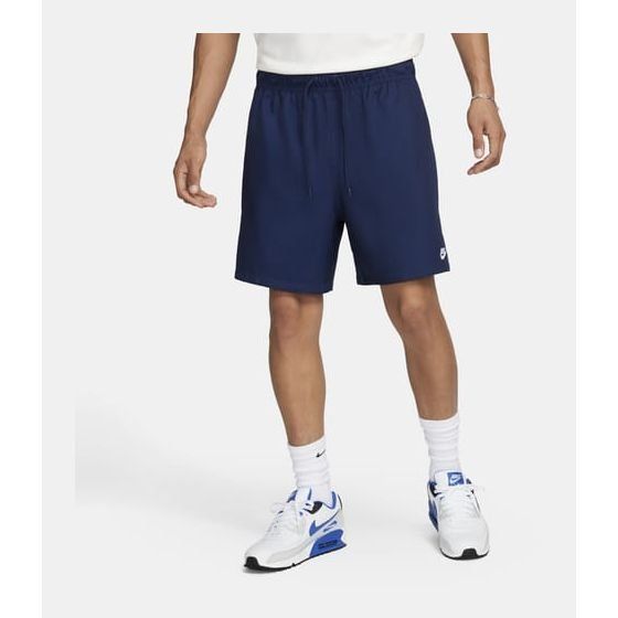 Nike Short Club Woven Flow - Bleu Marine/Blanc
