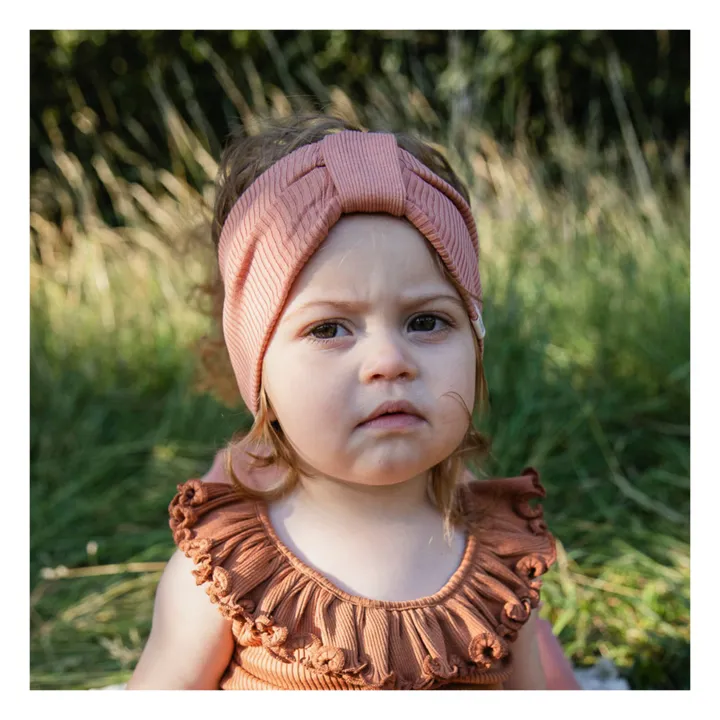 Minimalisma Headband en Soie Bi | Vieux Rose