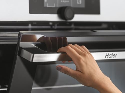 Haier I Turn Series 2 HWO60SM2F3XH  Four multifonction, nettoyage par Aqualyse, connectivité Wi Fi, capacité 70L, cuisson multiniveau, 11 fonctions, manette, classe A , Noir : Gros électroménager