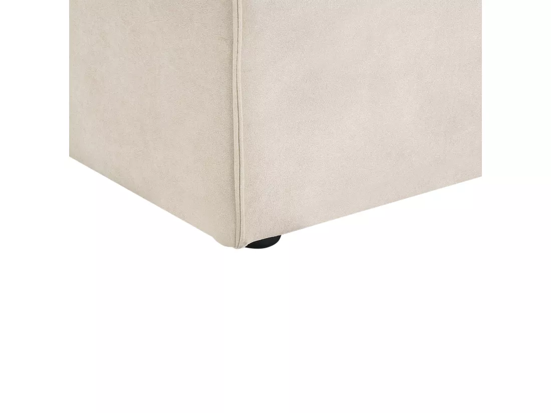 Chaise longue côté gauche beige HELLNAR