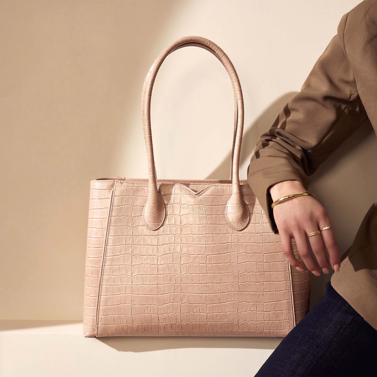 handtas Isabel Bernard Isabel Bernard Beige