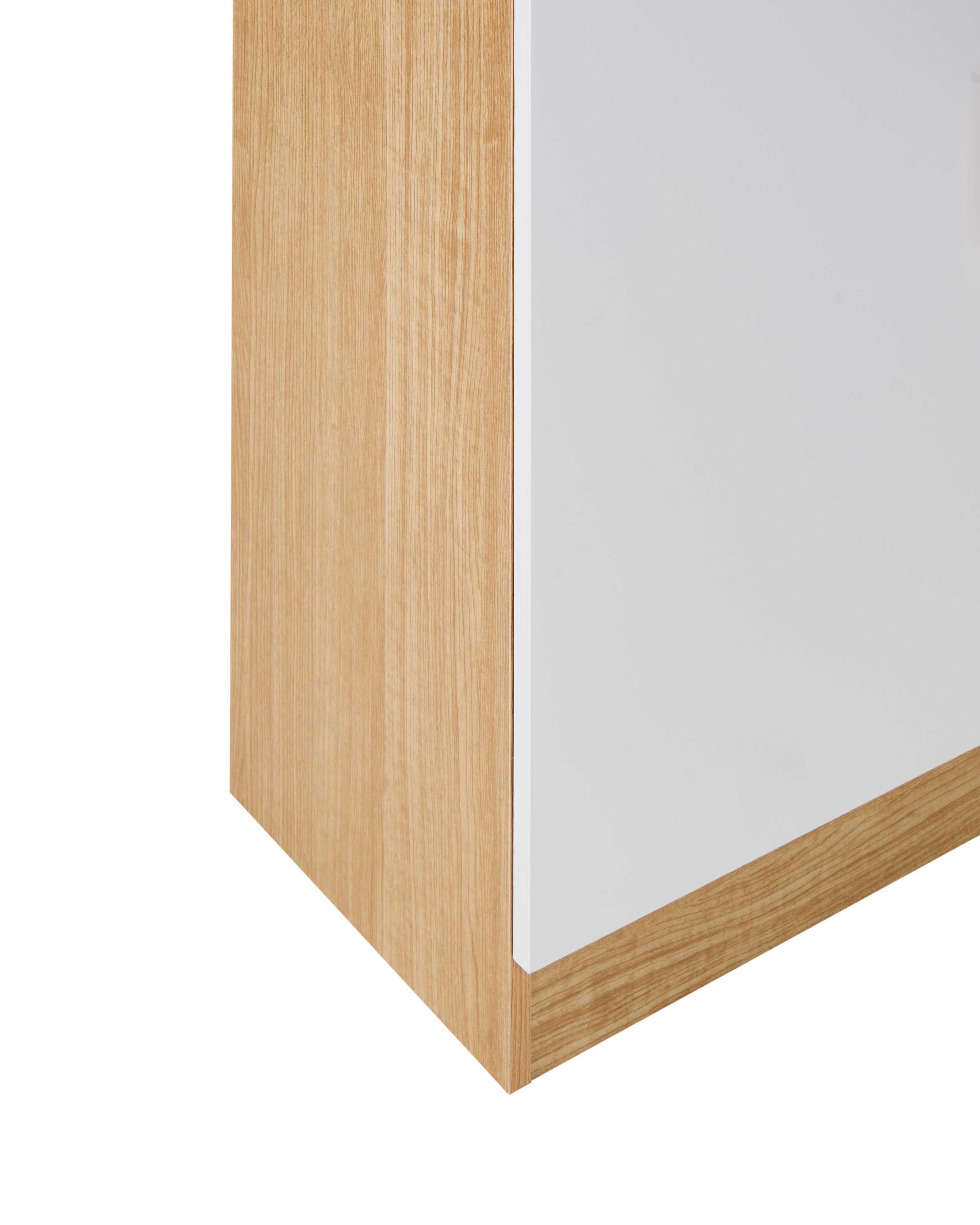 Glazen vitrinekast CYGNET 80 cm Wit