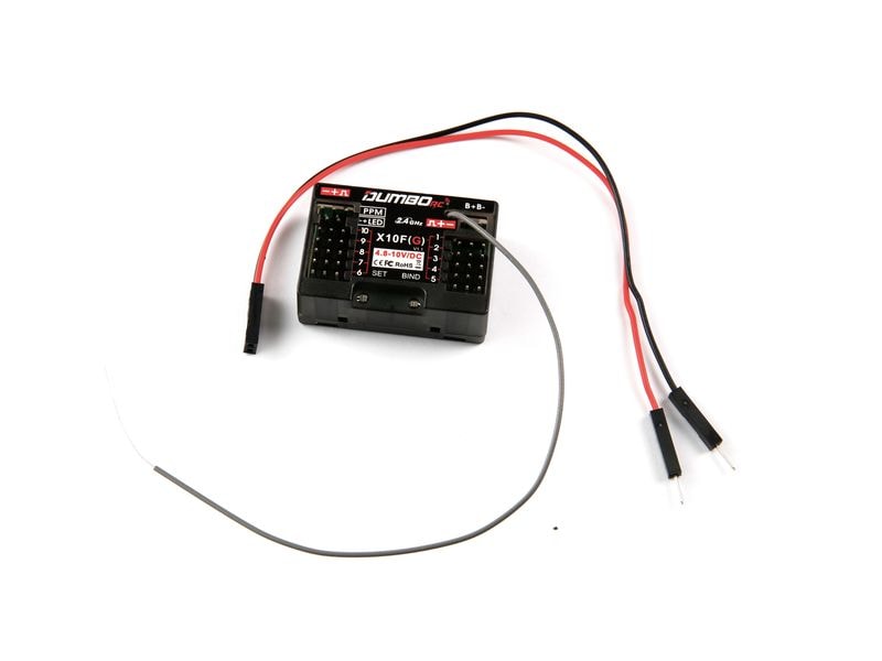Amewi Empfänger X10FG 10-Kanal, DDF-350 10-Kanal Empfänger mit Gyroscop