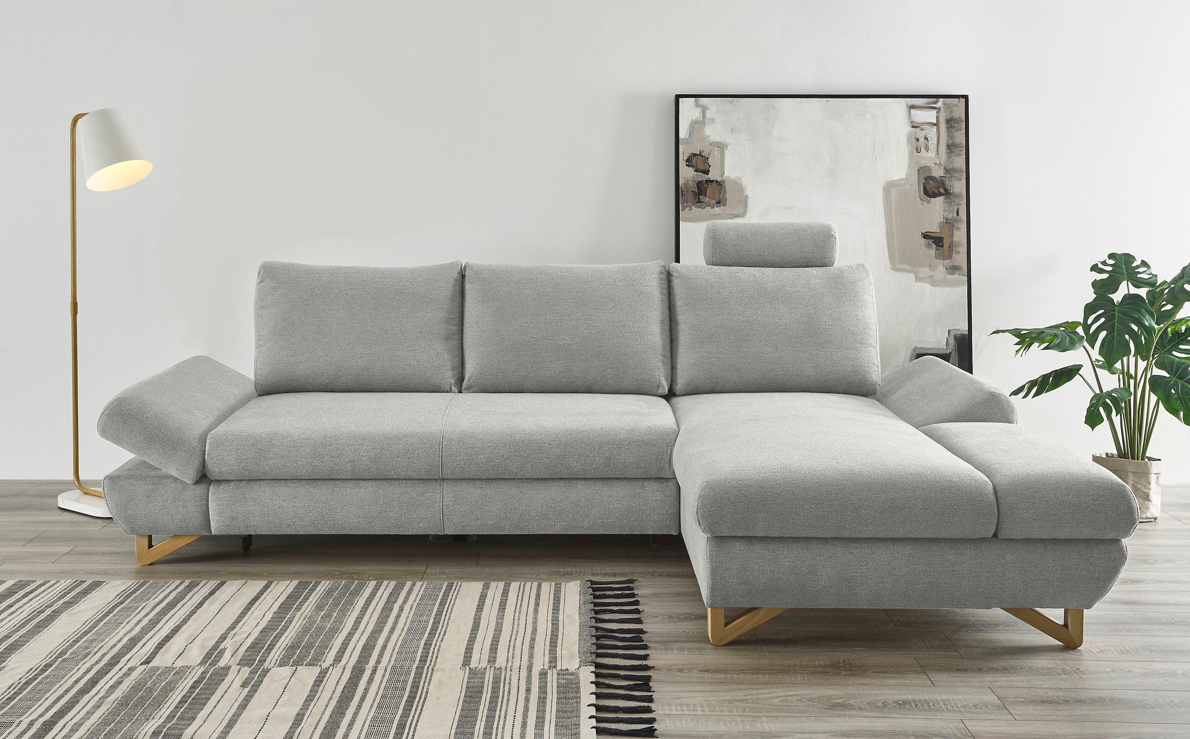 Home affaire Schlafsofa »City/Giron« komfortable Bettfunktion (Liegefläche 245 x 138 cm), sowie Bettkasten