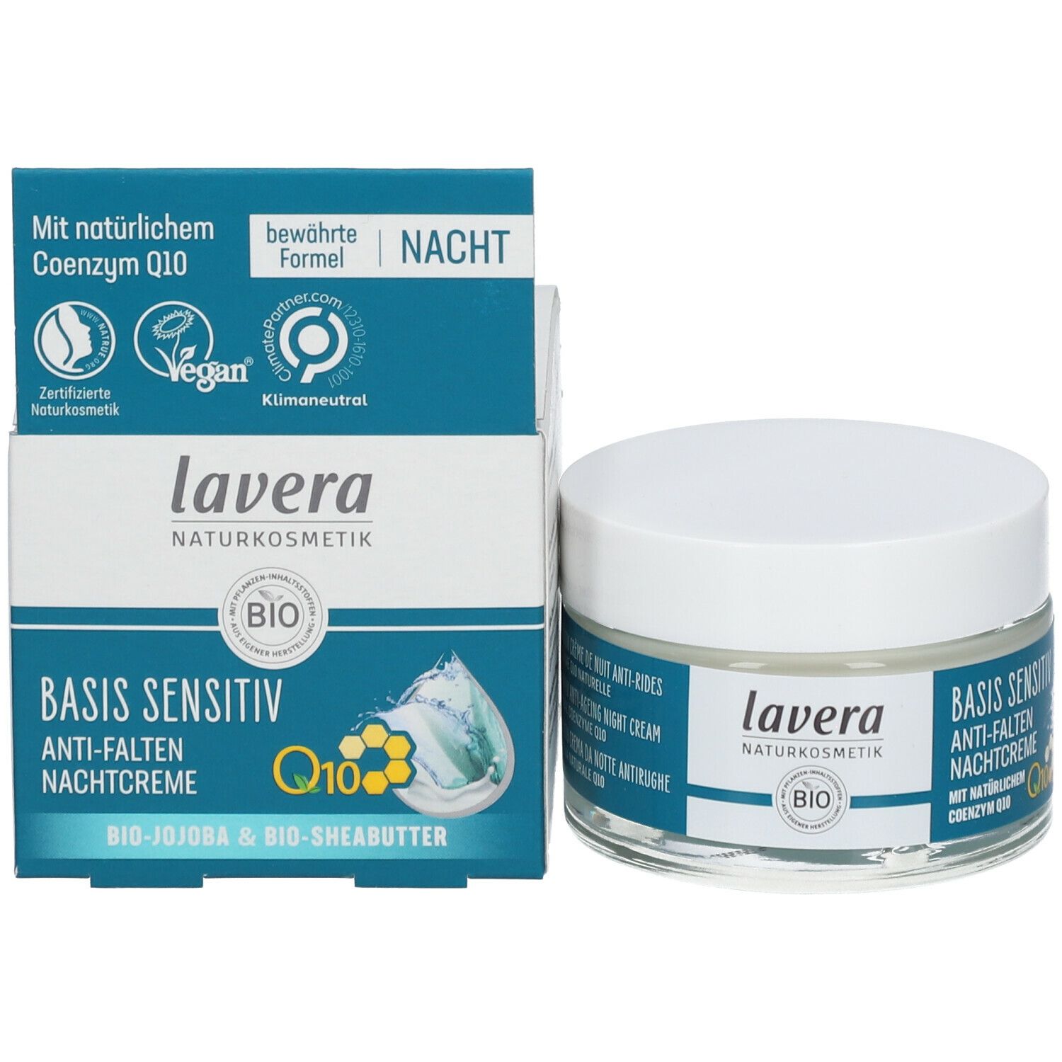 lavera BASIS SENSITIV ANTI-FALTEN NACHTCREME