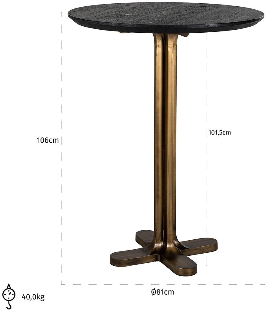 Bartafel 211819 Revelin ⌀81  x H106 cm