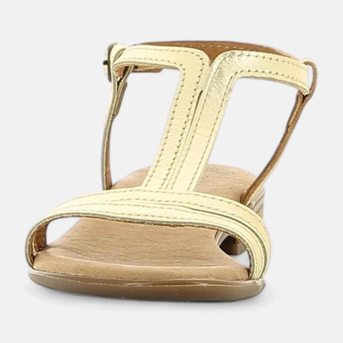 Sandales Femme en cuir or