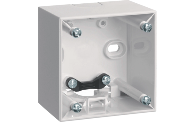 Berker Aufbaugehäuse hoch AP Integro Flow/Pure Polarweiß glänzend
