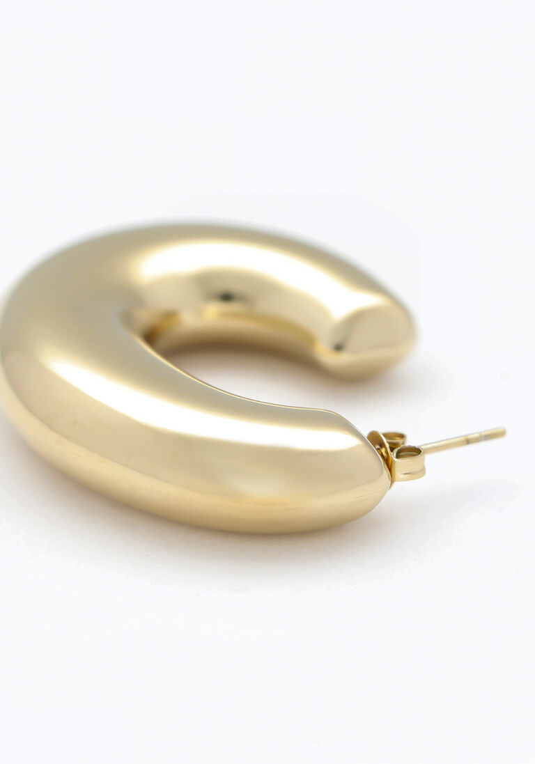 NOTRE-V gouden notre-v oorbellen earring big