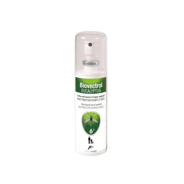 Loção repelente de insetos Biovectrol com eucalipto 80ml