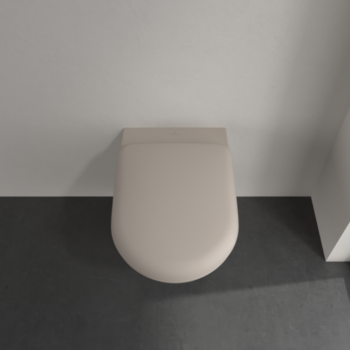 Villeroy & Boch Antao randloos toilet CeramicPlus met TwistFlush taupe