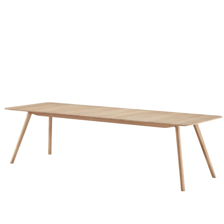 OUT Objekte unserer Tage - Meyer Ausziehtisch, 180 - 225 cm, Eiche gewachst mit Weisspigment