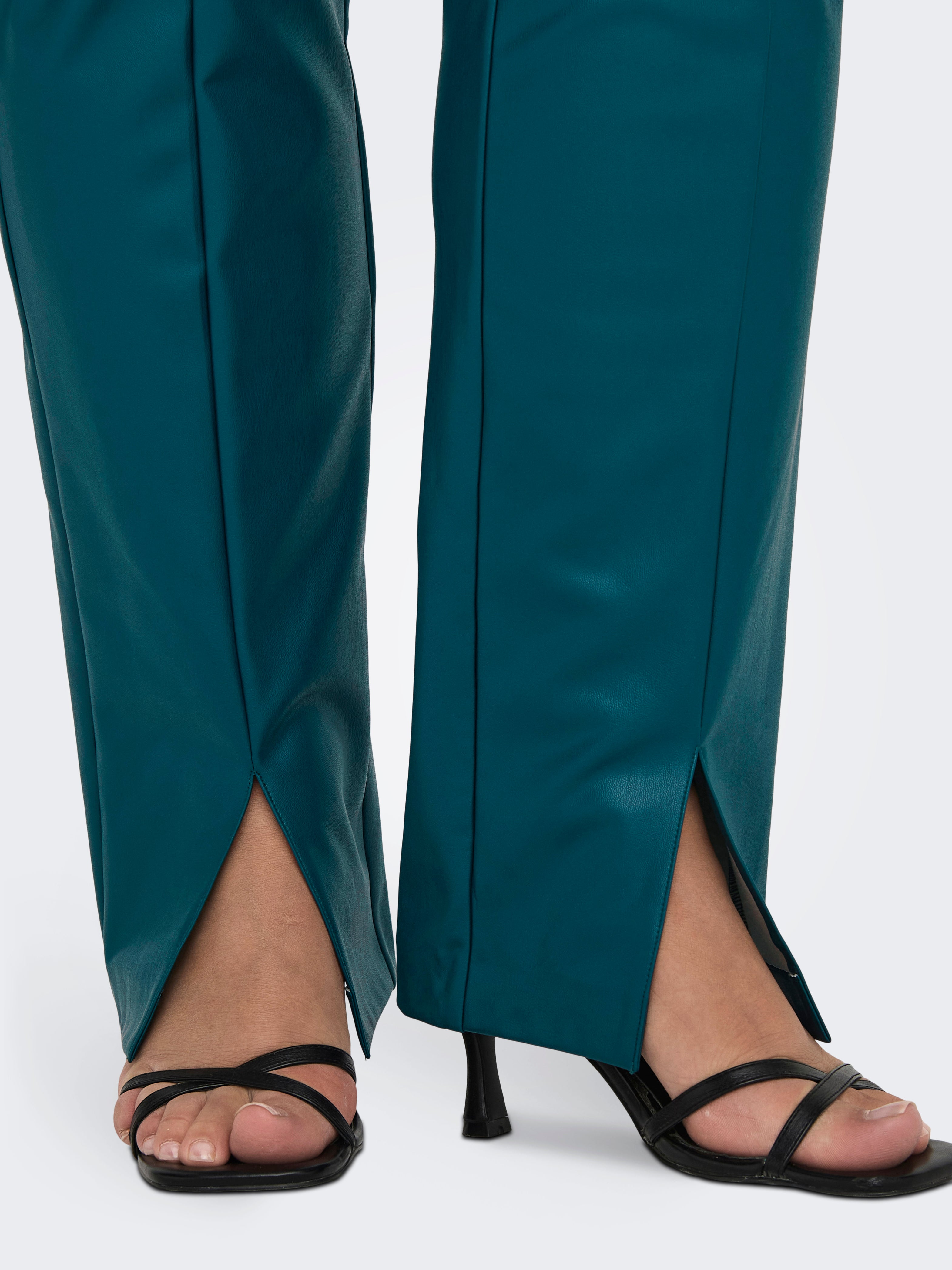 CARPAPAYA Mittlere Taille Slim Fit Leggings Dark Sea