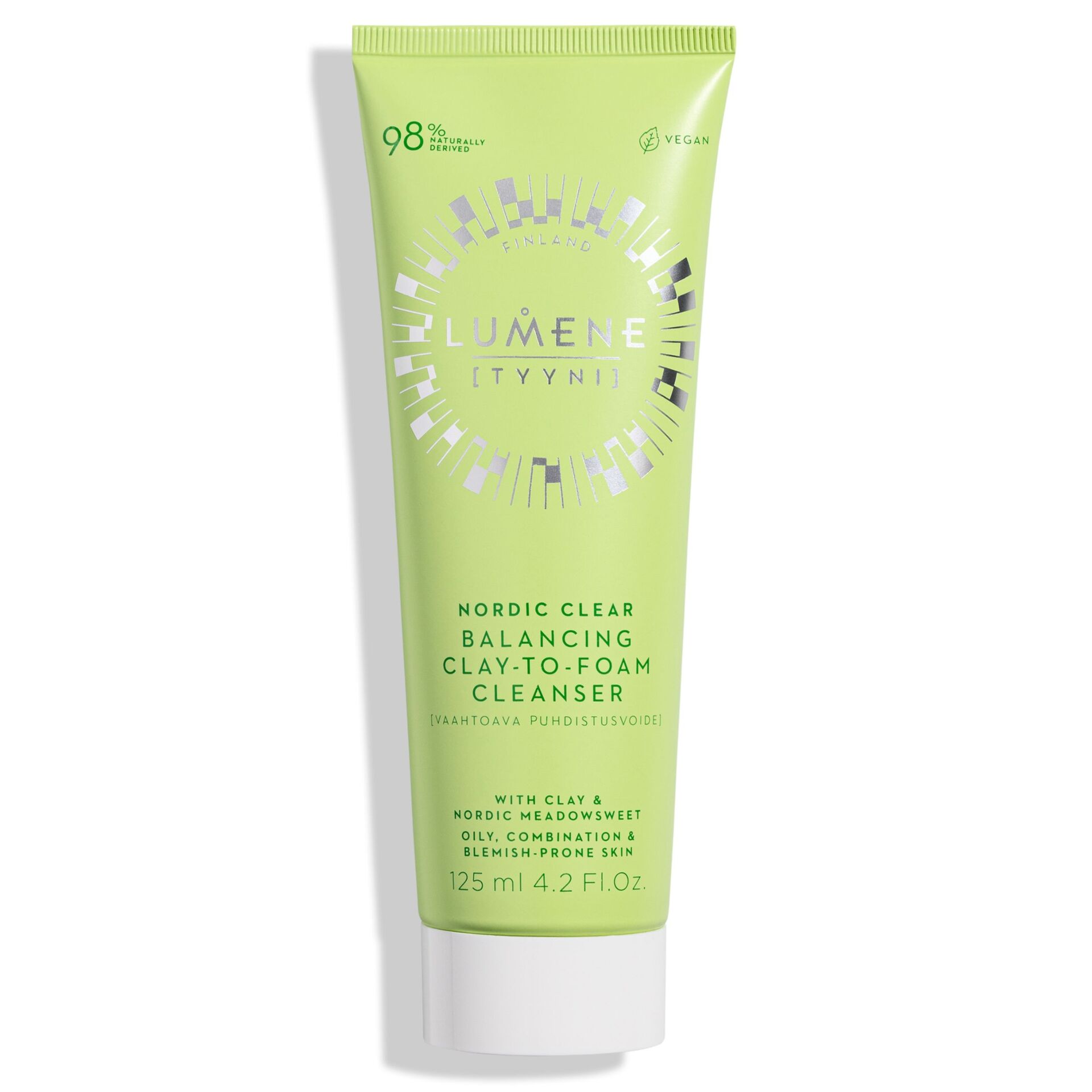 Lumene Nordic Clear Tyyni Balancing Clay-to-Foam Cleanser 125ml
