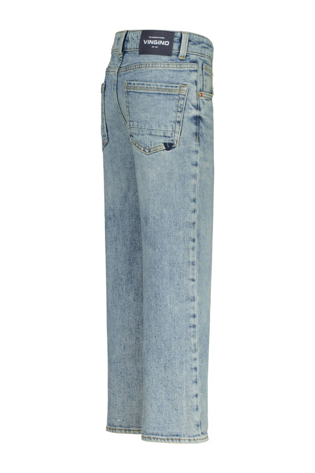 Vingino relaxed  waist regular fit jeans light blue denim