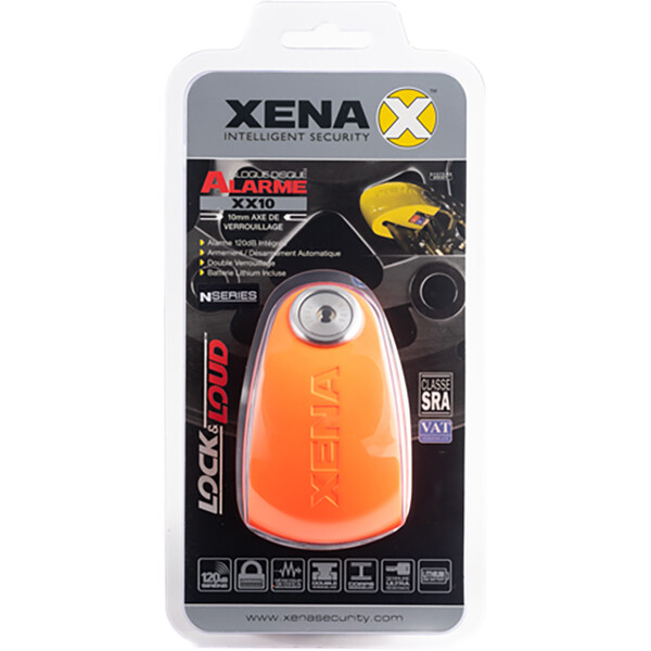 Xena - Bloque disque alarme XX10 SRA Orange