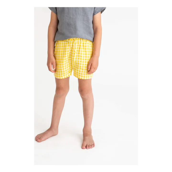 Matona Short Vichy Lin | Jaune