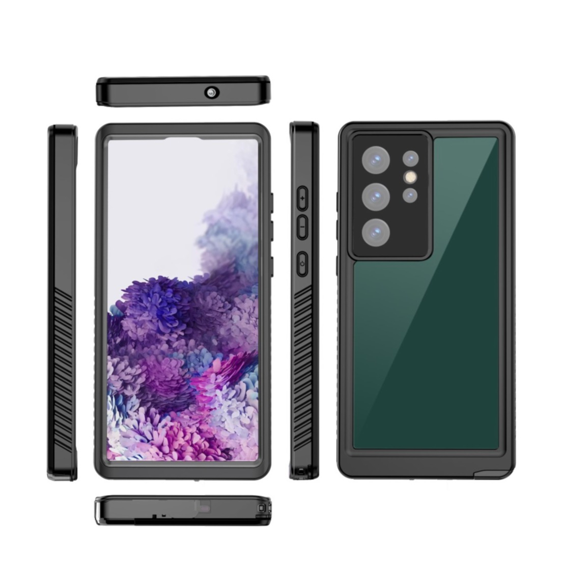 Samsung Galaxy S23 Ultra 5G Wasserfeste Outdoor Schutz Hülle (IP68) – Schwarz
