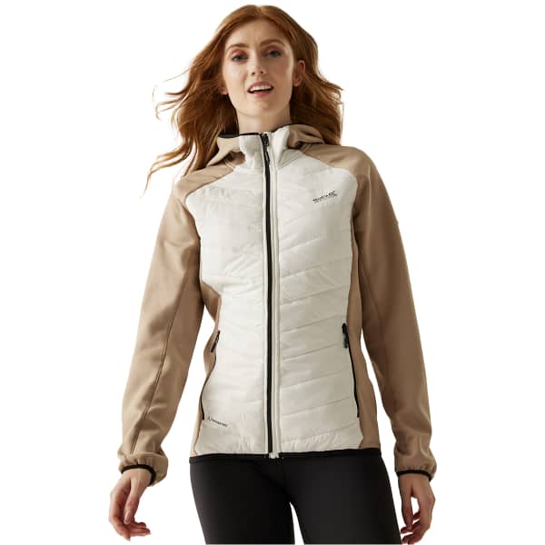 Doudoune randonnée REGATTA ANDRESON VIII HYBRID W BLANC DE BLANC/WARM TAUPE