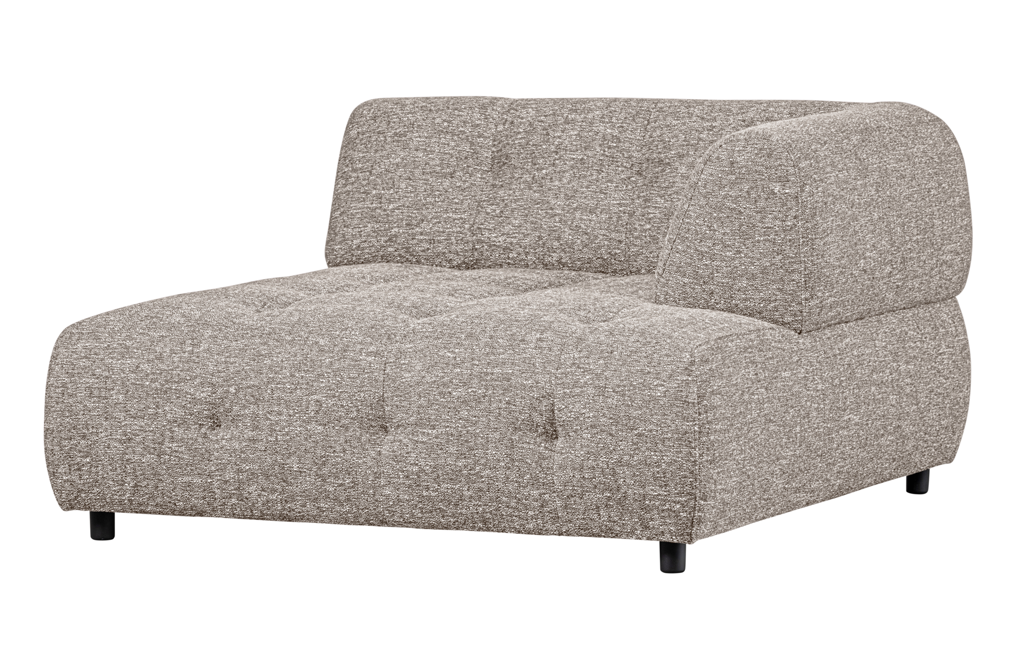 1,5-zits chaise longue Louis melange met arm rechts Louis 1,5-zits chaise longue met arm rechts Melange - Powder