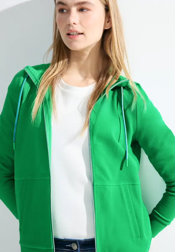 Twill Sweatjacke - celery green