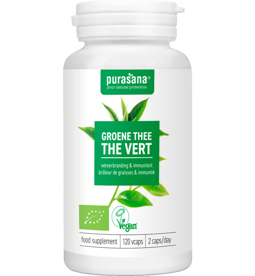 Purasanagroene Thee Extract – Vegan Bio (120 vega capsules)
