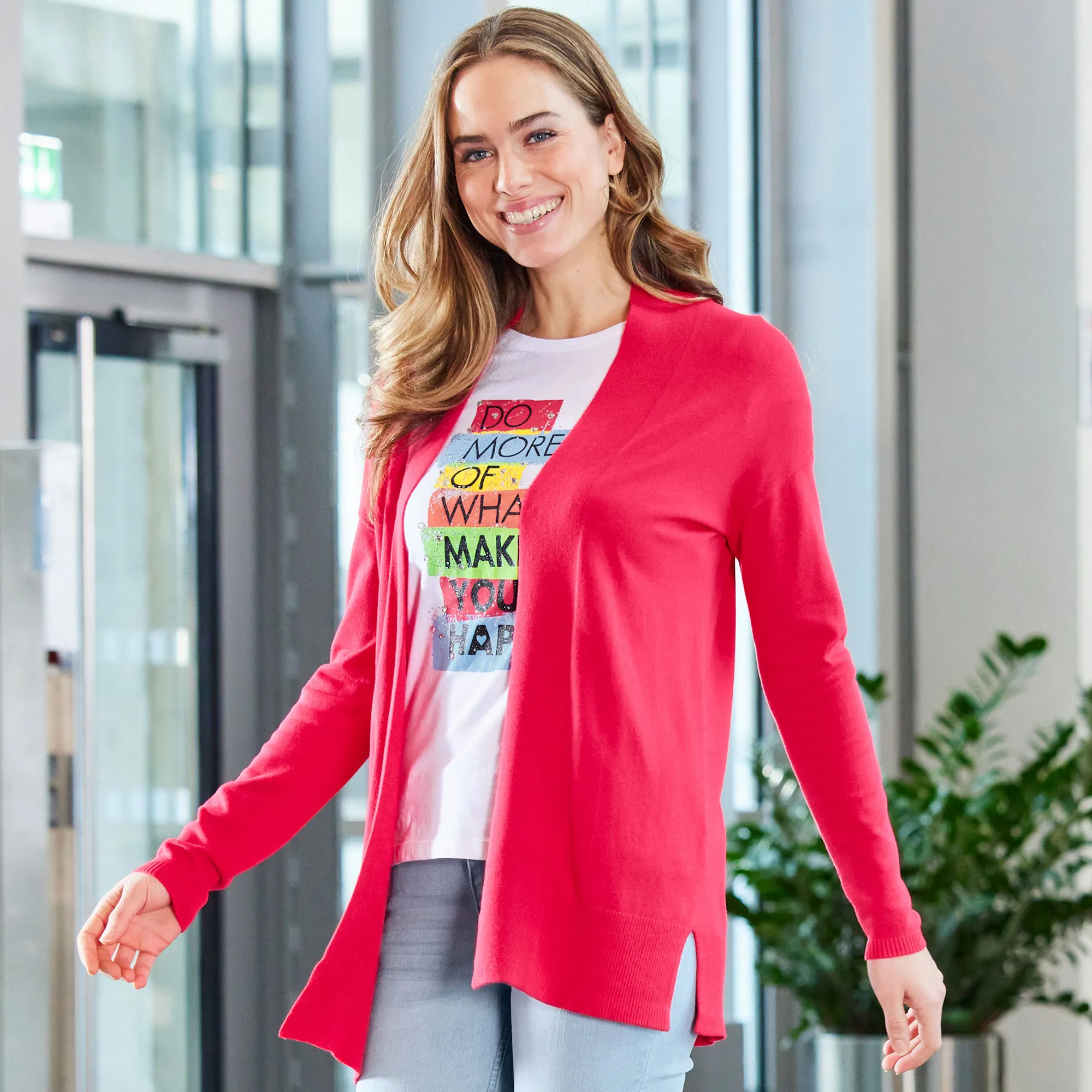 Damen-Strickjacke im Cardigan-Style